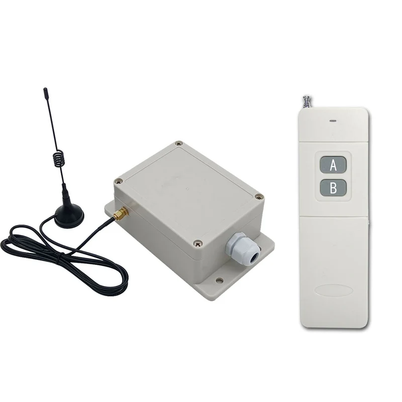 2 Km Kit Interrupteur Télécommande Sans Fil 10A 2 Voies CC Sortie (Modèle: 0020347)