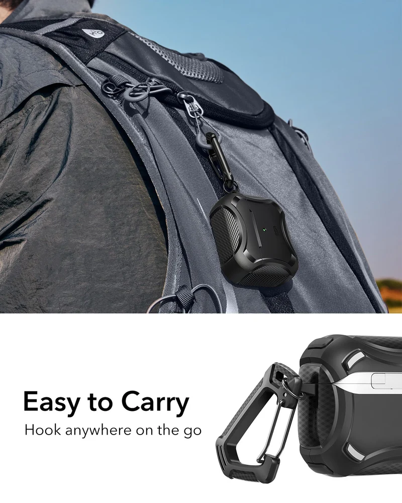 AirPods 5 Cyber Tough Magnetic Case - Black