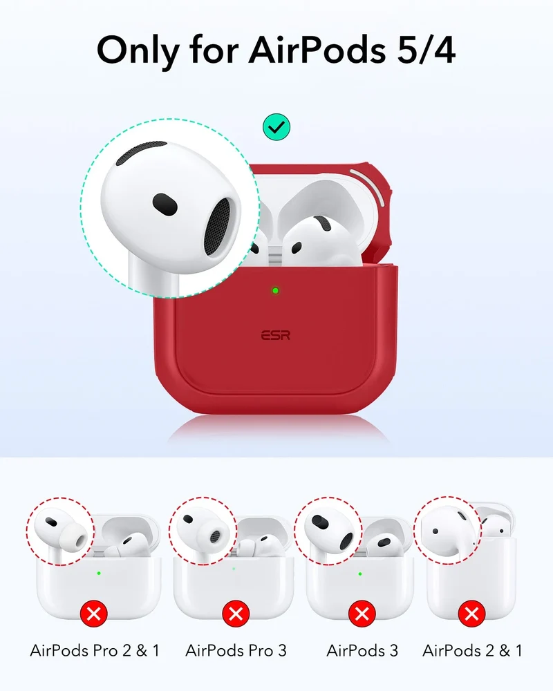 AirPods 5 Orbit Hybrid Magnetic Case - Red