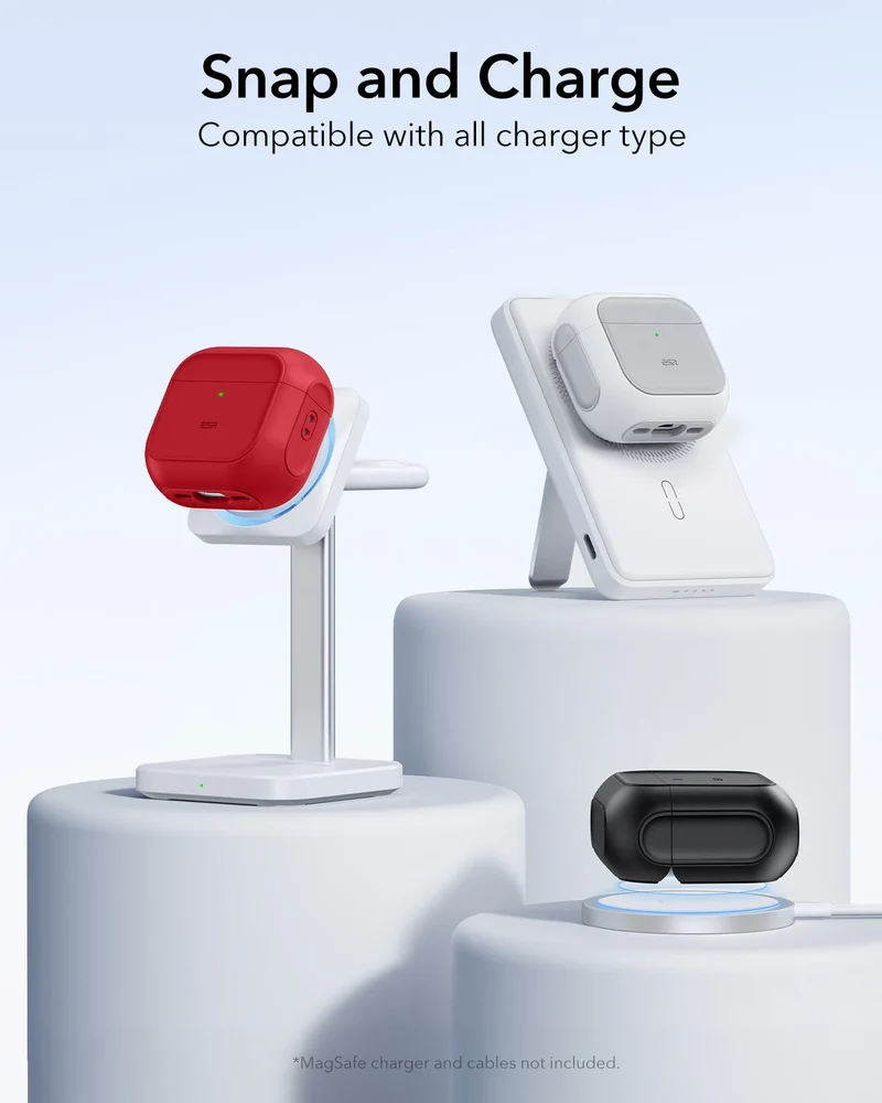 AirPods 5 Orbit Hybrid Magnetic Case - Red
