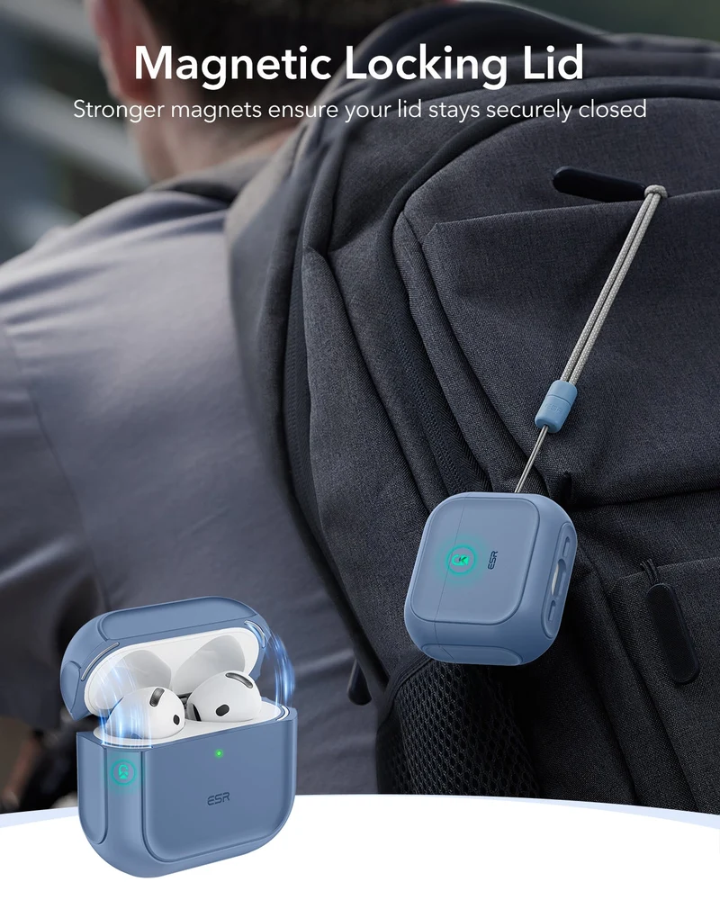 AirPods 5 Orbit Hybrid Magnetic Case - Dark Blue