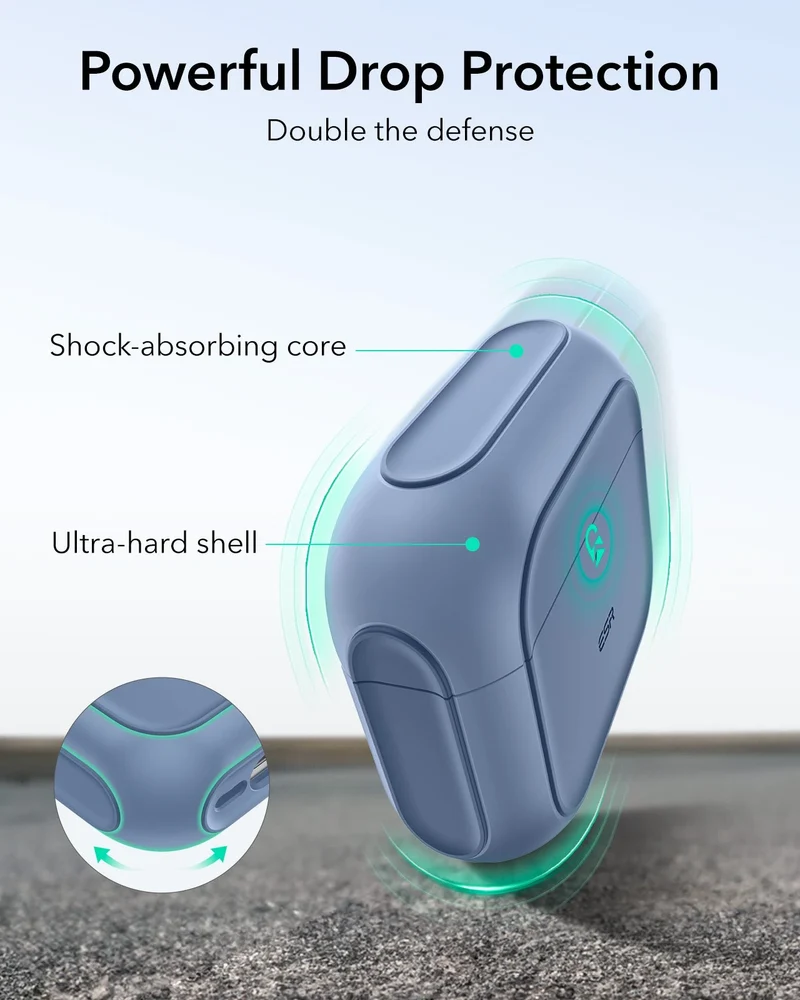 AirPods 5 Orbit Hybrid Magnetic Case - Dark Blue