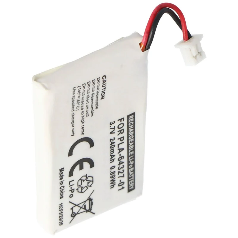 3.7 250mah Lithium Polymer Battery Suitable for Plantronics Cs50, Cs55, Cs60, Cs65, Cs351n