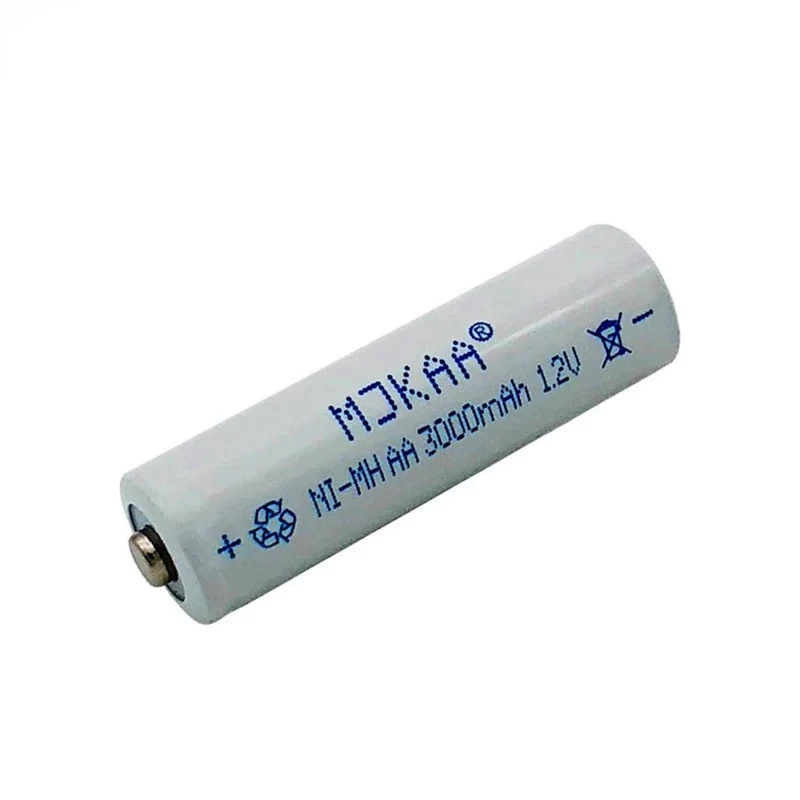 10PCS AA 3000mAh 1.2V Ni Mh Battery 2A Neutral Battery for Pre-charging Electronic Devices