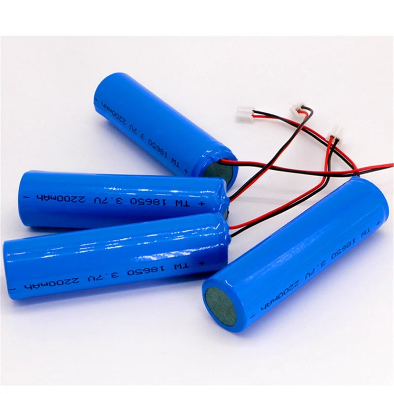 4PCS 3.7v 2200mAH Rechargeable Lithium-ion 18650 Battery with PCB and 10KNTC PH 2.0-2P DIY