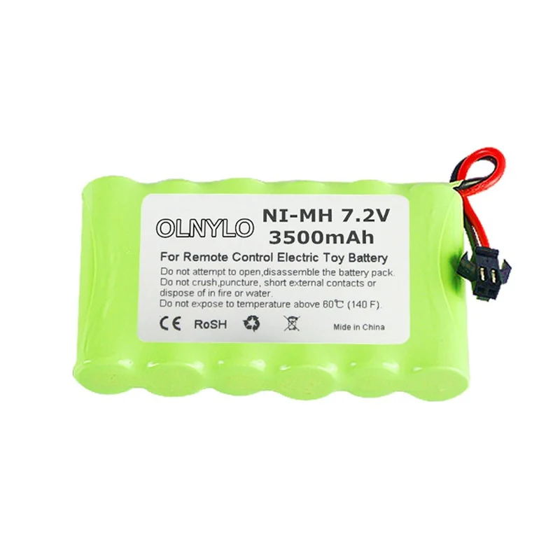 7.2 V 3500mah AA NI-MH Battery For Remote Control Electric Toy Boat Car Truck