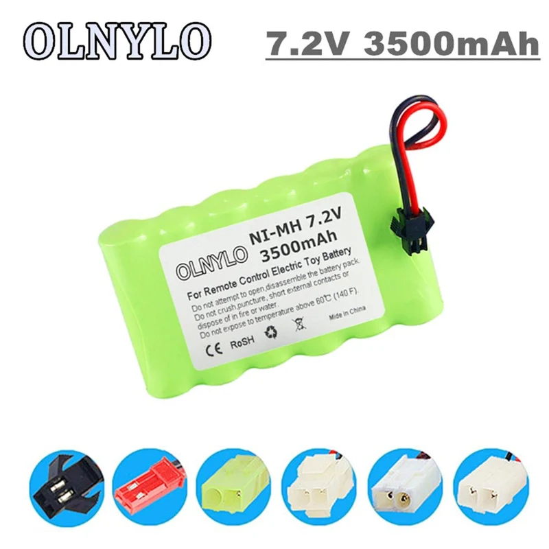 7.2 V 3500mah AA NI-MH Battery For Remote Control Electric Toy Boat Car Truck