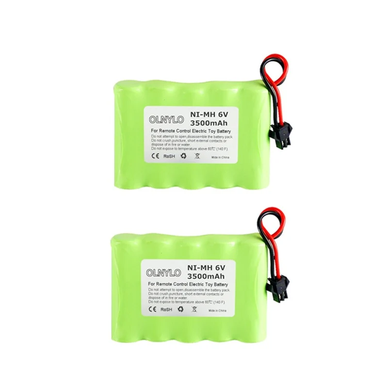 6v 3500mAh NIMH Battery Pack and Charger For RC Toy Cars Boats Robots Tanks Gun AA with SM Plug