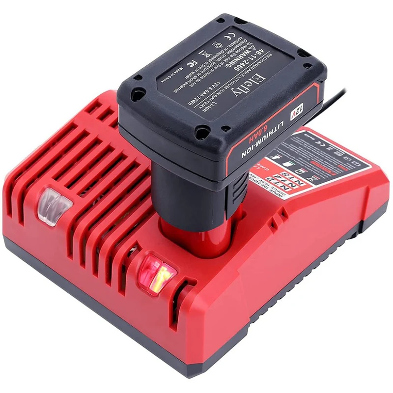 Milwaukee M12 M18 Battery Charger 48-59-1812, Compatible with Milwaukee 12V-18V M18 Battery