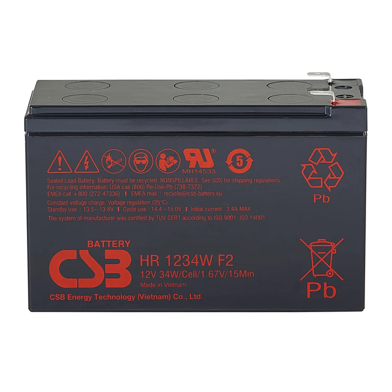 CSB-1008 UPS Battery Replacement Kit 12V 9Ah CSB (RBC51)