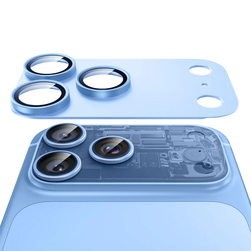 iPhone 18 Pro Max Armorite® Pro Camera Lens Protector (Full Coverage) - Misty Blue