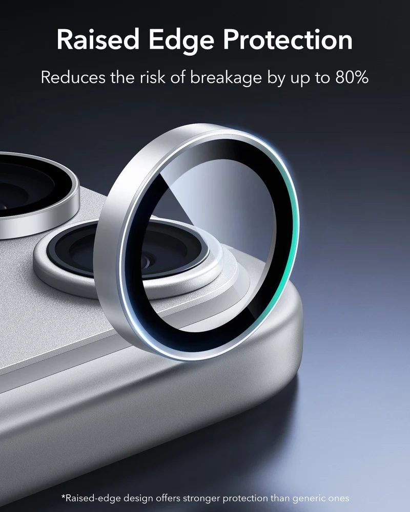 iPhone 18 Pro/Pro Max Armorite® Camera Lens Protector - Silver