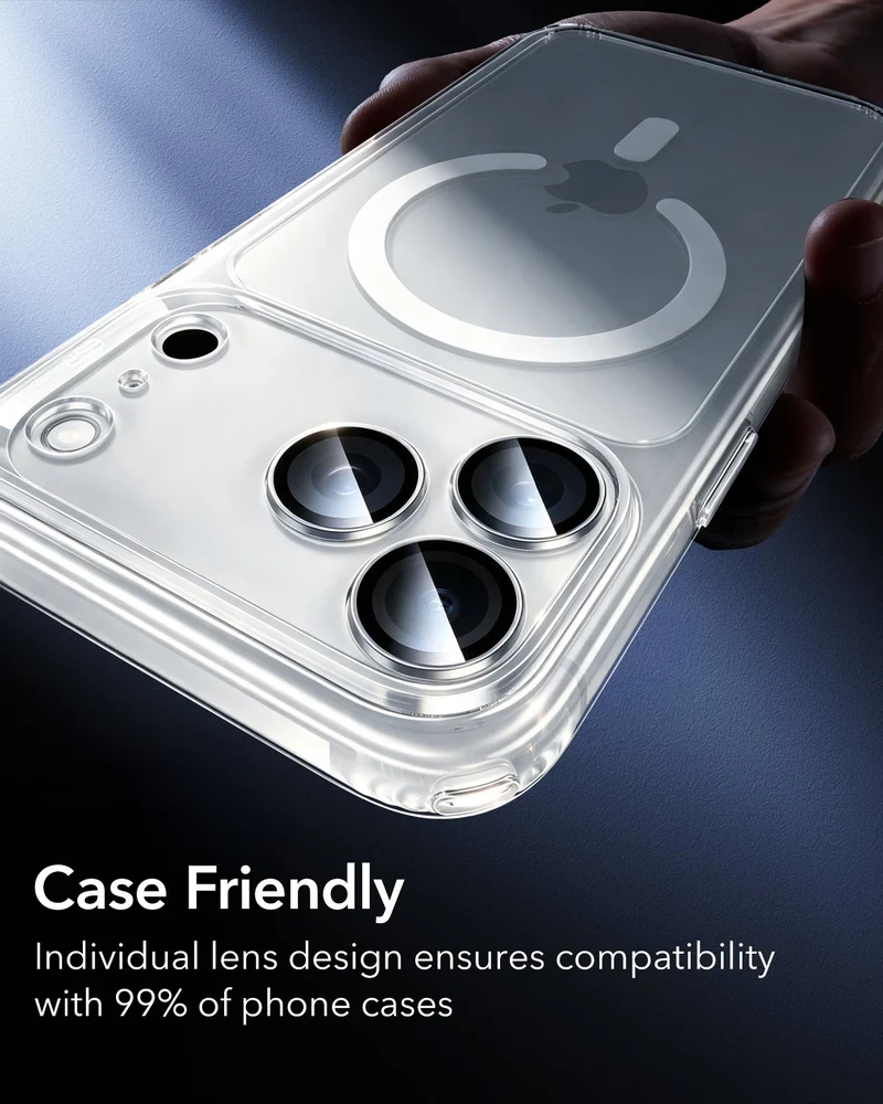 iPhone 18 Pro/Pro Max Armorite® Camera Lens Protector - Silver
