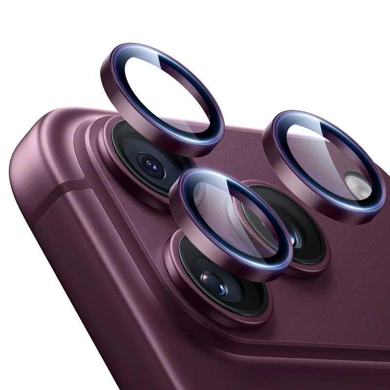 iPhone 18 Pro/Pro Max Armorite® Camera Lens Protector - Deep Burgundy