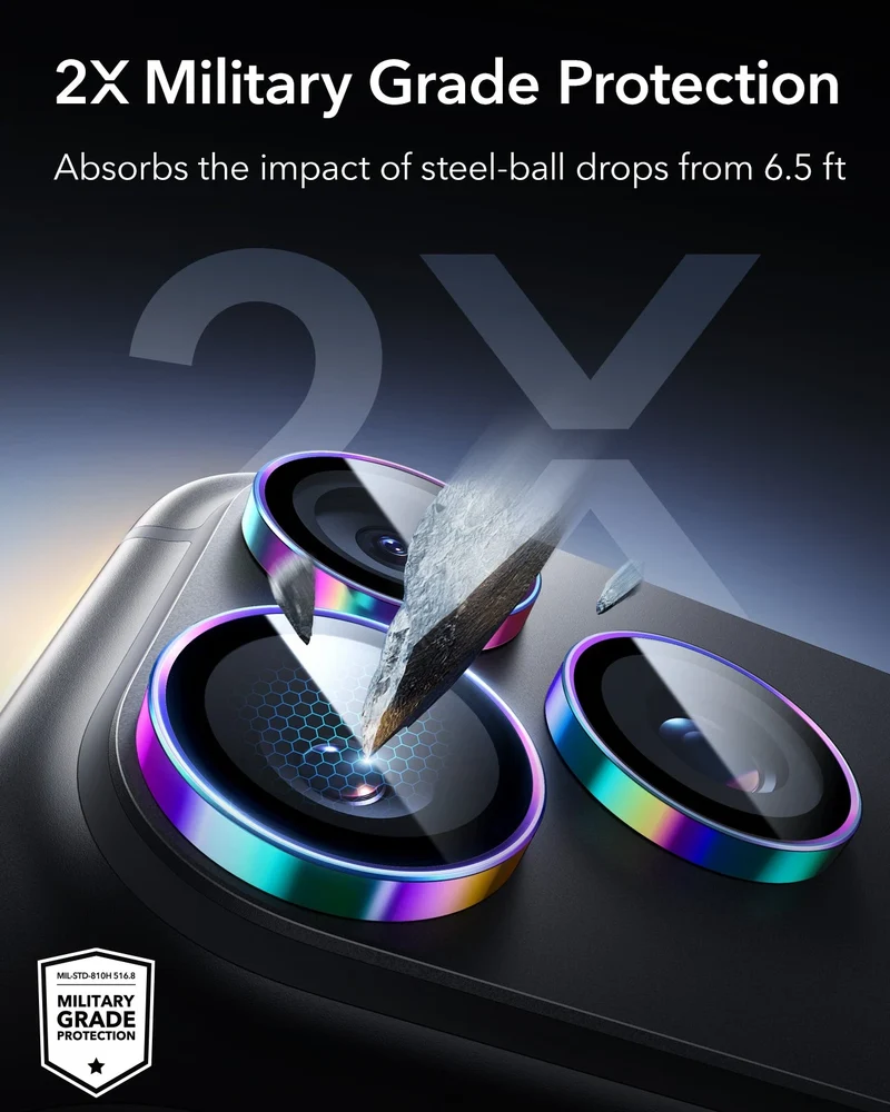 iPhone 18 Pro/Pro Max Armorite® Camera Lens Protector - Chromatic
