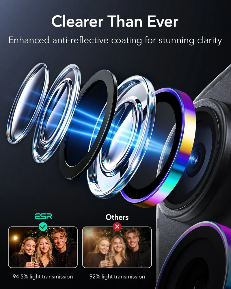 iPhone 18 Pro/Pro Max Armorite® Camera Lens Protector - Chromatic
