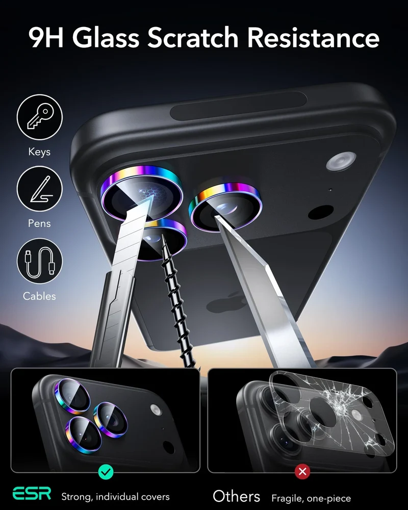 iPhone 18 Pro/Pro Max Armorite® Camera Lens Protector - Chromatic