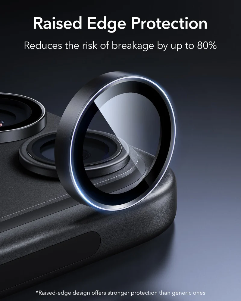 iPhone 18 Pro/Pro Max Armorite® Camera Lens Protector - Black