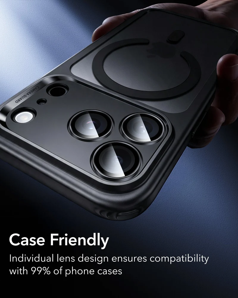 iPhone 18 Pro/Pro Max Armorite® Camera Lens Protector - Black