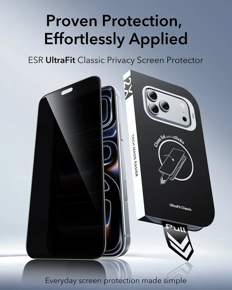 iPhone 18 Pro UltraFit Classic Privacy Screen Protector - 3 Pack