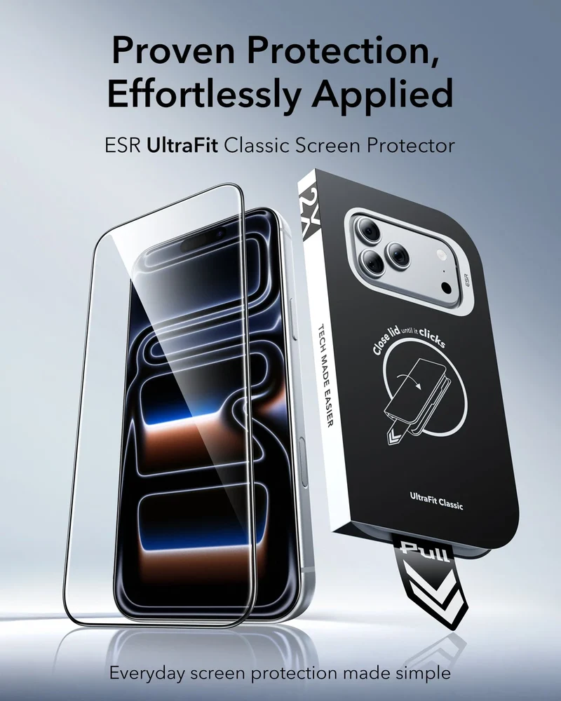 iPhone 18 Pro UltraFit Classic Screen Protector - 3 Pack