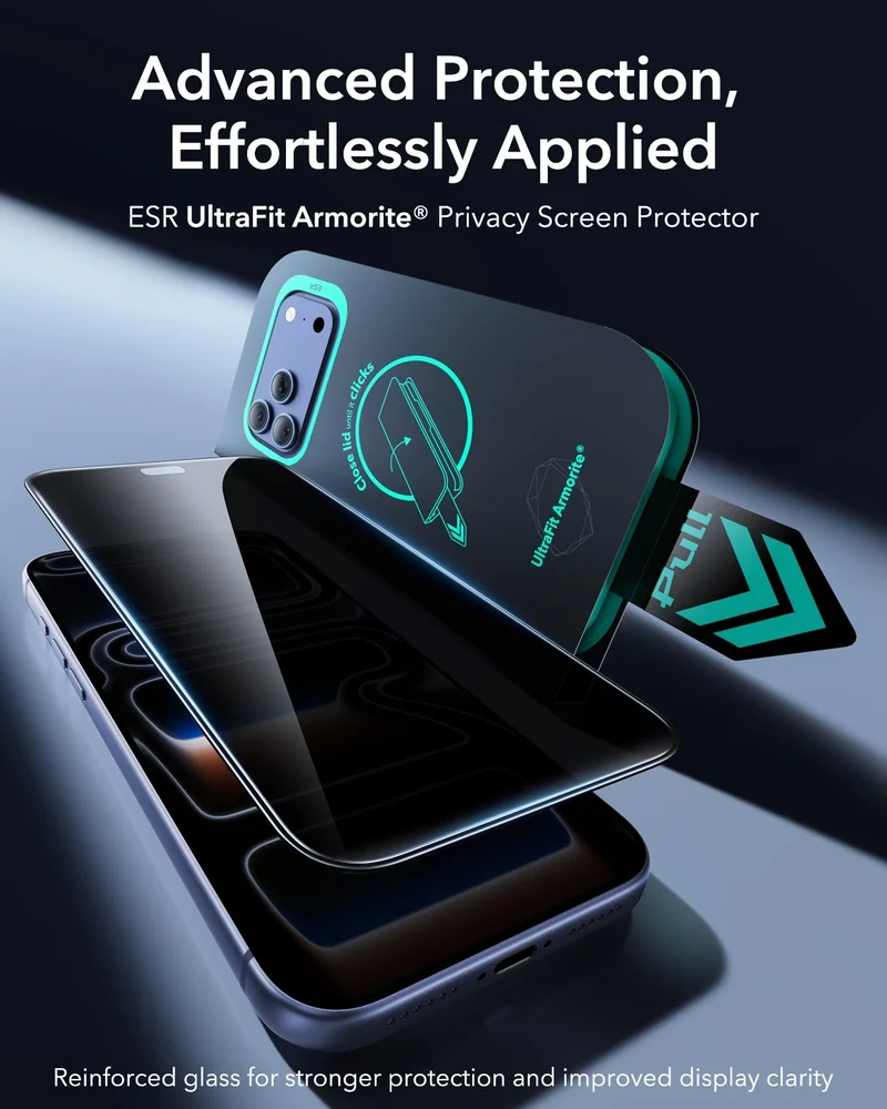 iPhone 18 Pro Max UltraFit Armorite®️ Privacy Screen Protector - 3 Pack