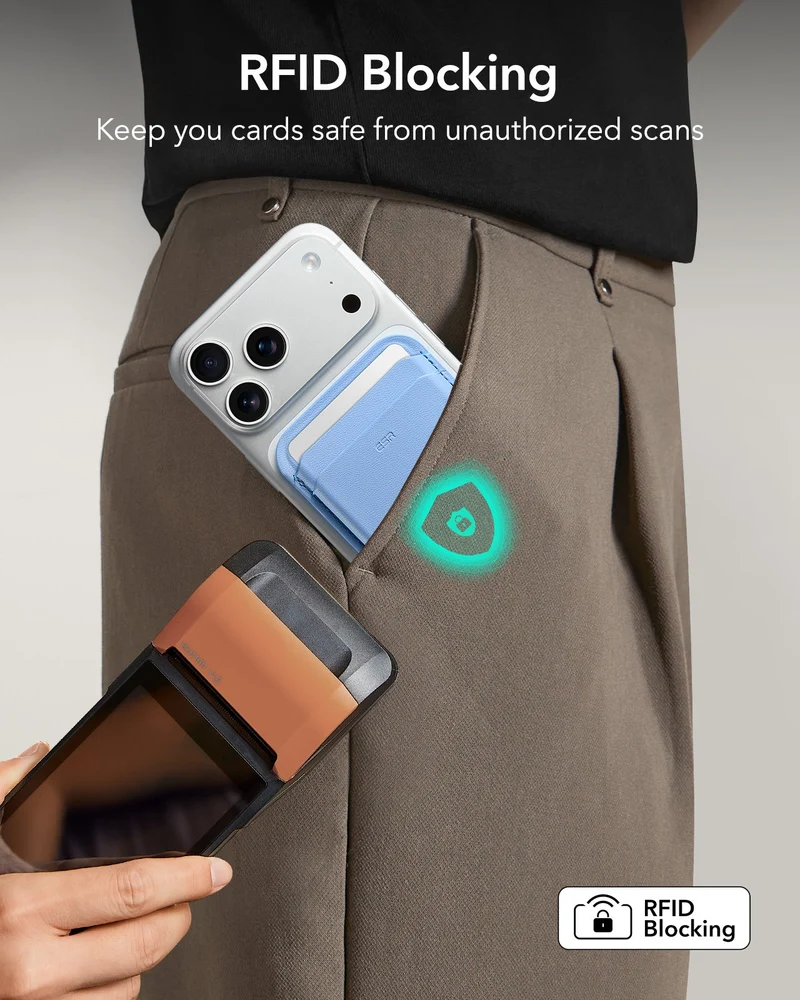 Magnetic Wallet Boost (HaloLock) - Glacier Blue