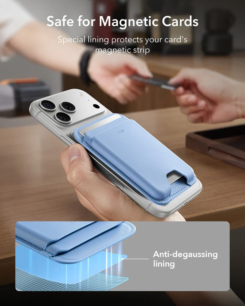 Magnetic Wallet Boost (HaloLock) - Glacier Blue