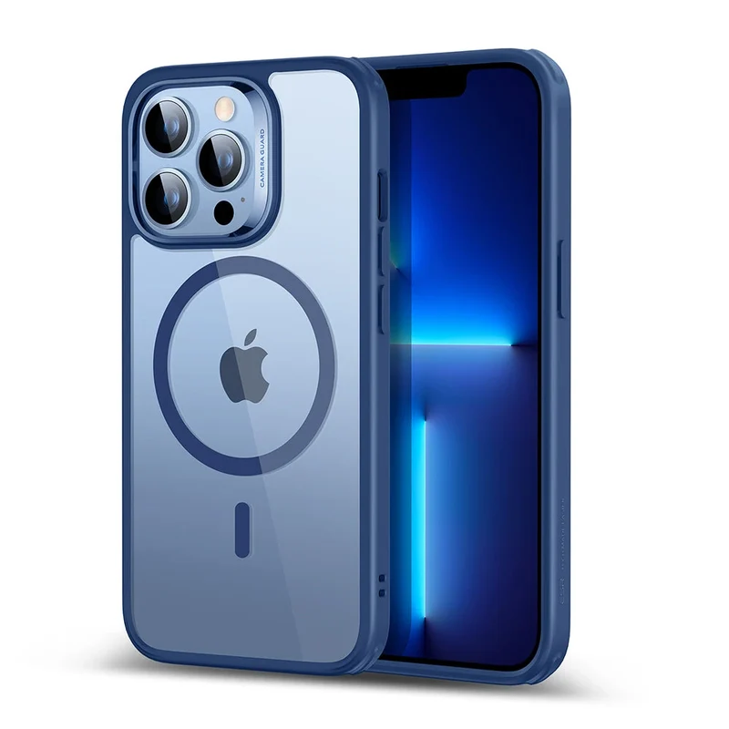 iPhone 13 Pro Max Classic Hybrid Case (HaloLock) - Clear Blue