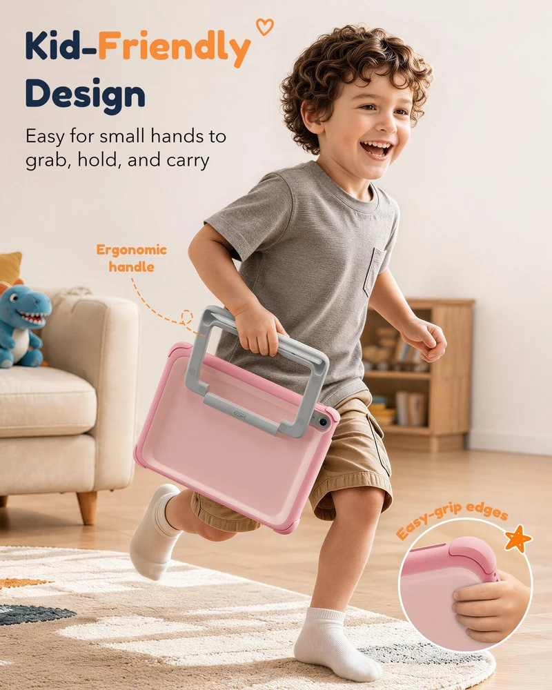 iPad 11" (A16) 2025 Bounce Case for Kids - Pink