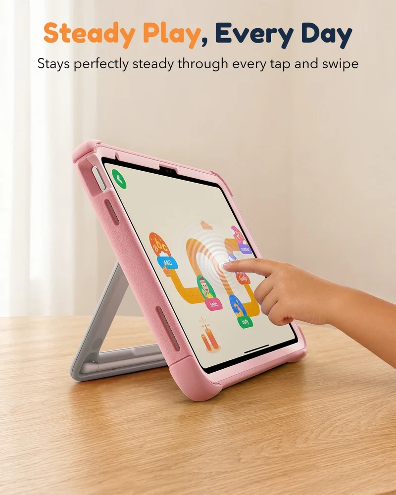 iPad 11" (A16) 2025 Bounce Case for Kids - Pink