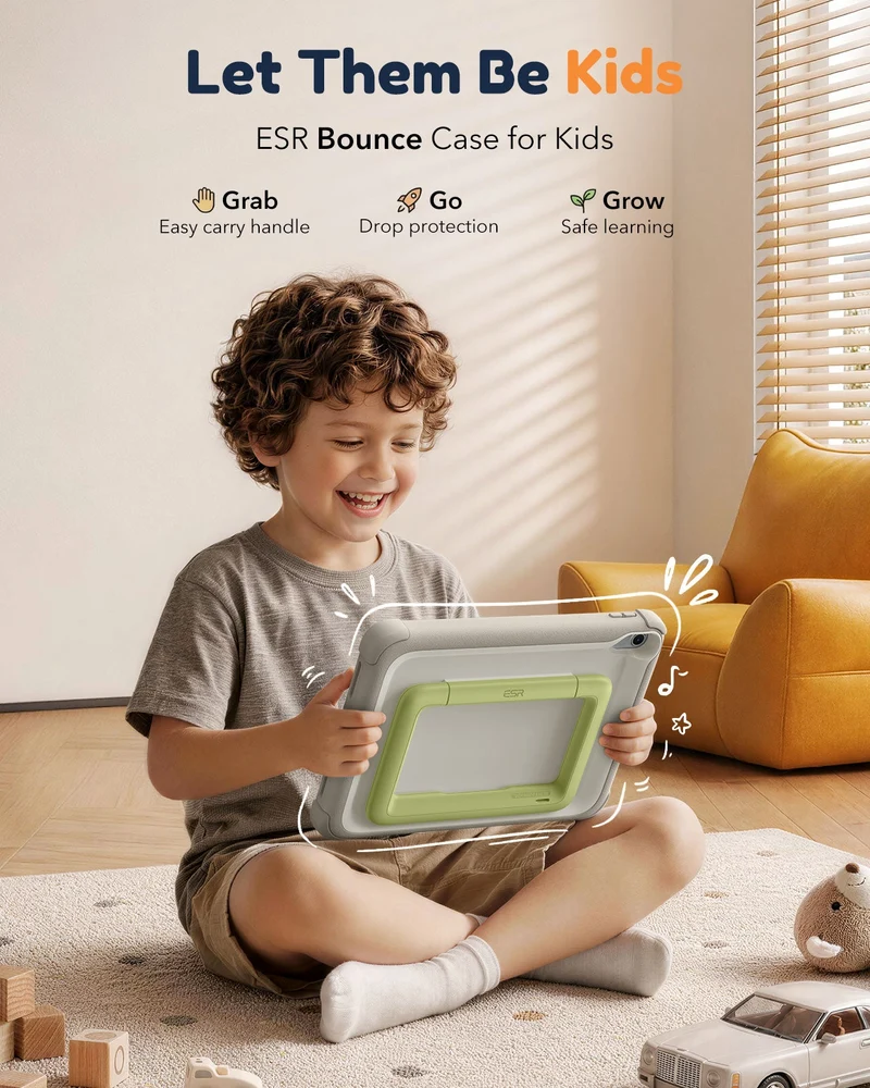 iPad 11" (A16) 2025 Kids Protection Bundle - Gray