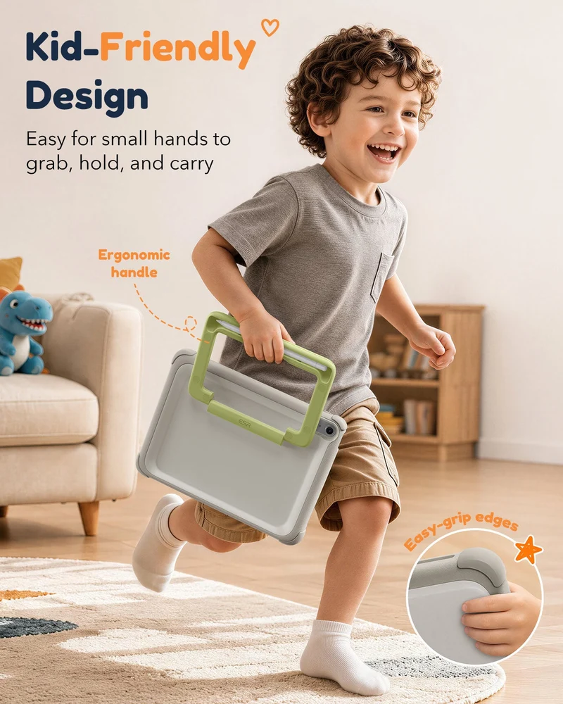 iPad 11" (A16) 2025 Kids Protection Bundle - Gray