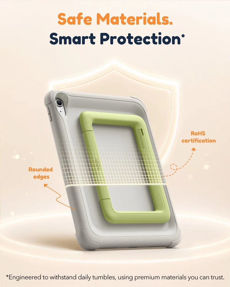 iPad 11" (A16) 2025 Kids Protection Bundle - Gray