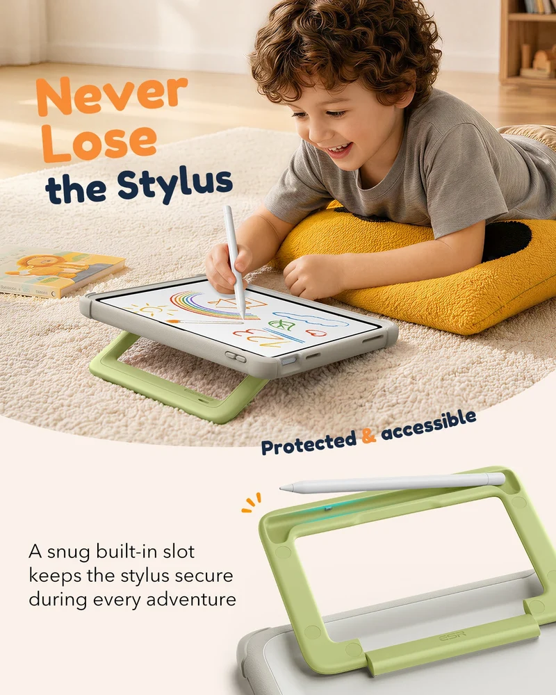 iPad 11" (A16) 2025 Kids Protection Bundle - Gray