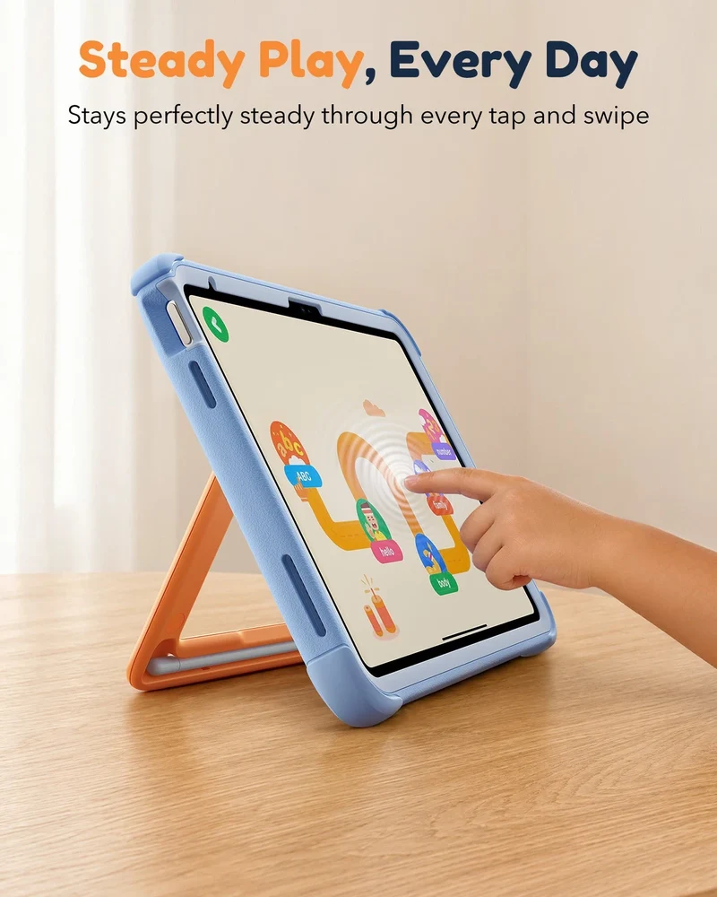 iPad 11" (A16) 2025 Kids Write & Protect Bundle - Sky Blue
