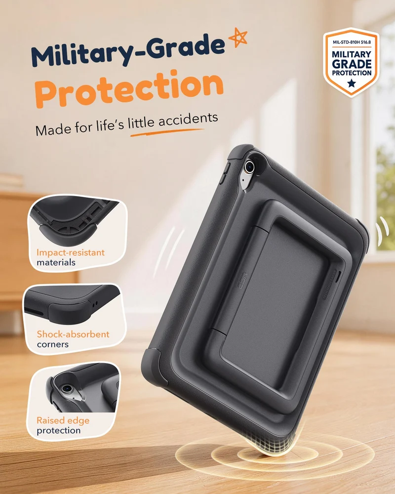 iPad 11" (A16) 2025 Kids All-in-One Bundle - Black