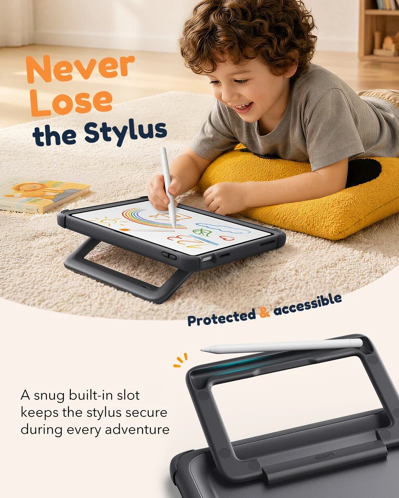 iPad 11" (A16) 2025 Kids All-in-One Bundle - Black