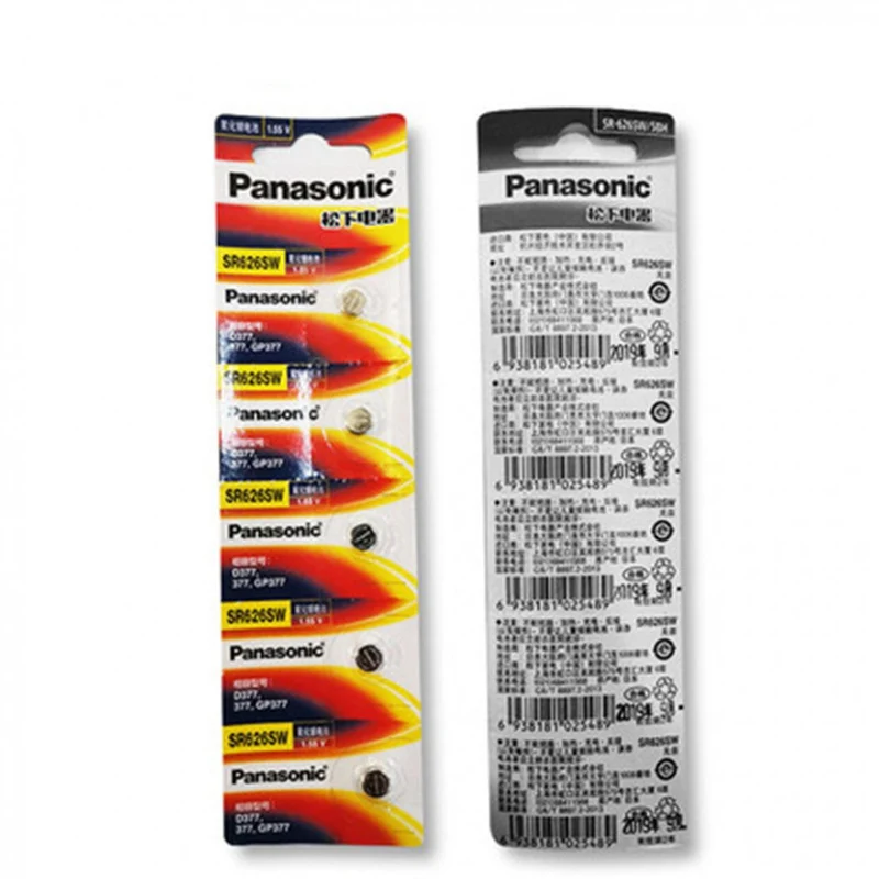 10pcs SR626SW1.55v Batteries for LR626h Quartz Watch AG4 377 A377S Watch