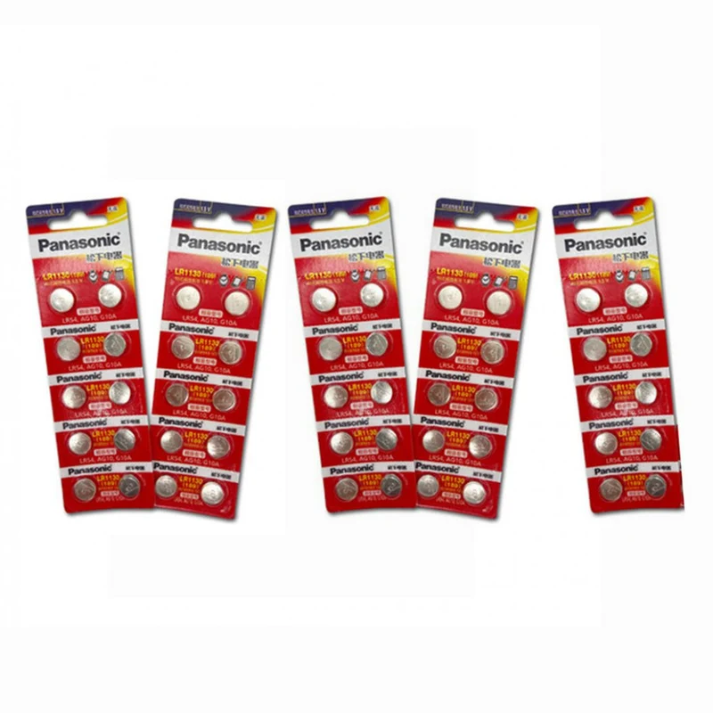 50 Pieces 1.5V Battery LR54 AG10 Battery LR1130 189A Electronic Clock