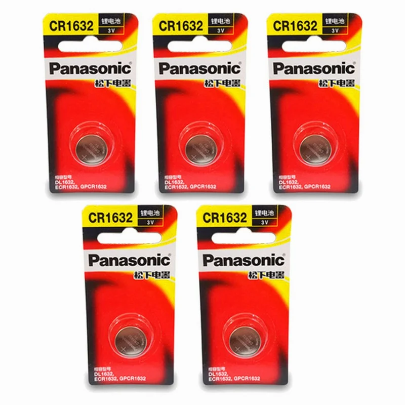 5 Pieces Elevator Battery CR1632 3V Card Pack Battery Single Pack Car Key Original