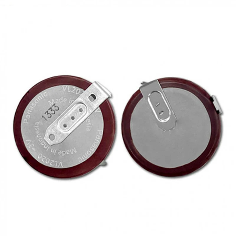 2 Pieces Battery VL2020 / HFN 3V Battery 90° Pin Imported Original Authentic