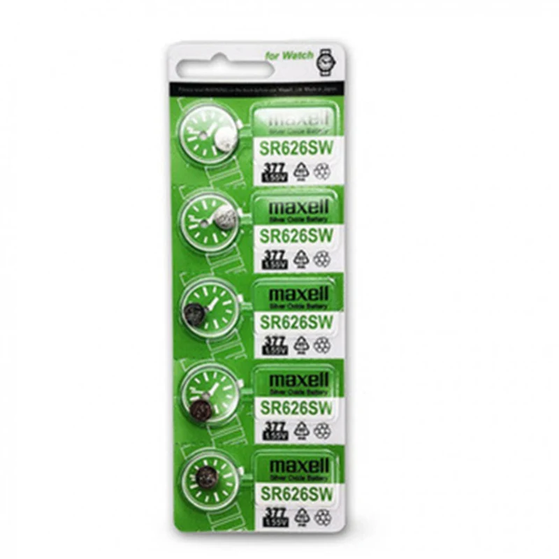 10 Pieces 1.55V 140mAh Button Battery 377 SR626SW SR626 AG4 Watch Battery