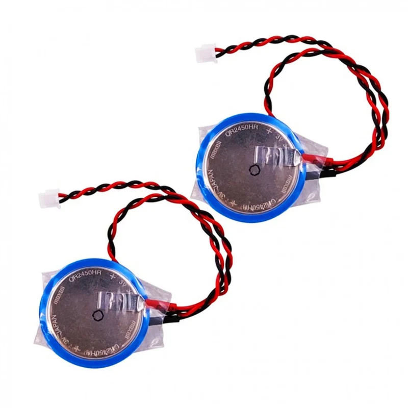 2pcs 3V Battery Maxell CR2450hr FX3u-32BL Touch Screen GT11-50BAT Mitsubishi FX3U/5U
