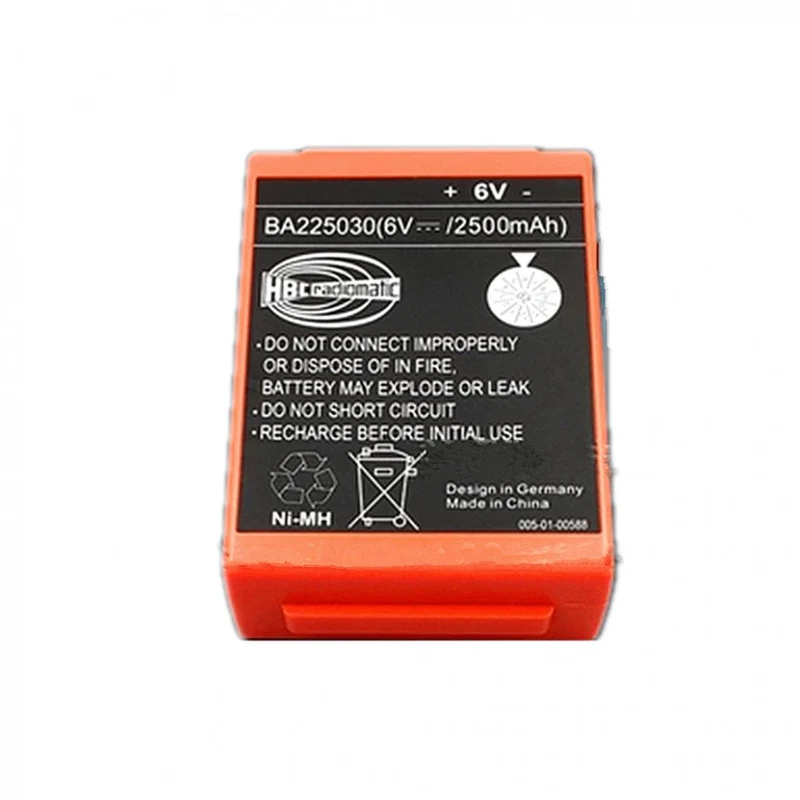 6V 2500mah Sany Zhonglian Xugong Foton Konecranes Pump Crane HBC Remote Control Battery BA225030
