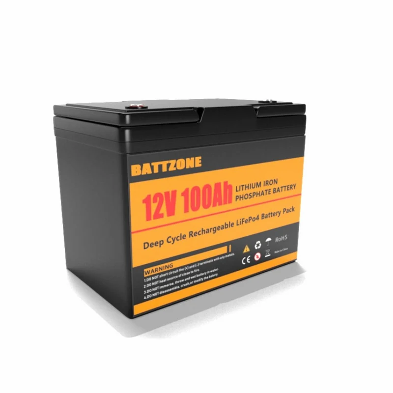 12.8V 100AH LiFePO4 Battery with Bluetooth BMS For Boat RV UNS EU Tax Free
