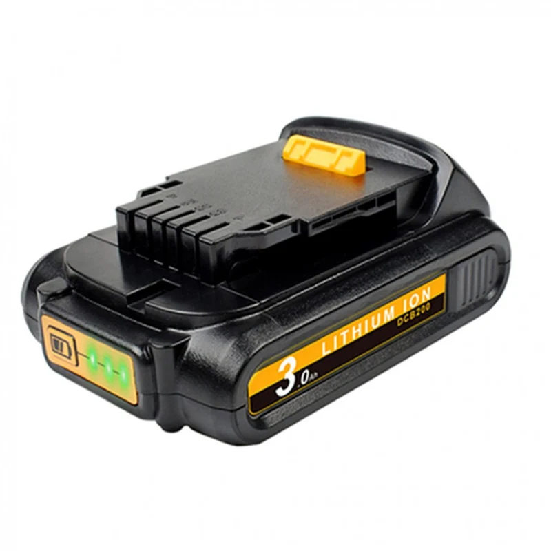 18/20V 3.0AH Li-ion DCB200 Battery for Dewalt DCB205 DCB206 DCB204 DCB203 DCB182 DCB180 DCB230 DCD