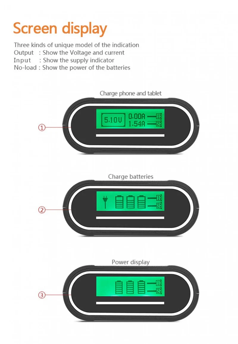 18650 Battery Charger Mobile Phone DIY Portable Battery Case 18650 Li-ion Battery Power Bank