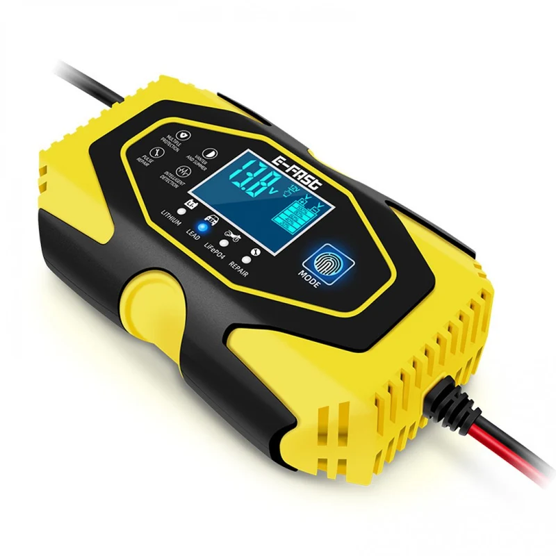 E-FAST Car Motorcycle Battery Charging Lithium Battery Lead-acid Charger Current Voltage Electric Quantity Display