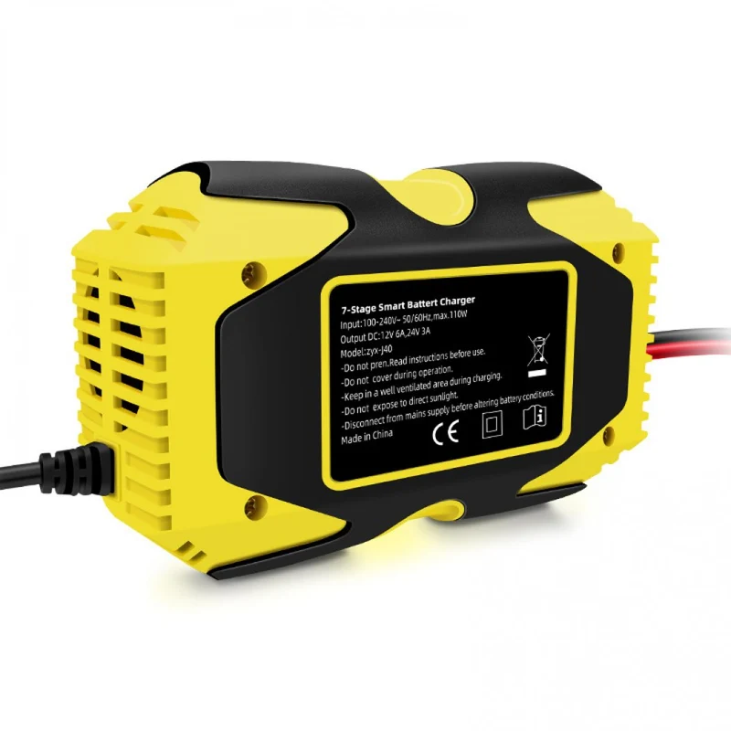 E-FAST Car Motorcycle Battery Charging Lithium Battery Lead-acid Charger Current Voltage Electric Quantity Display